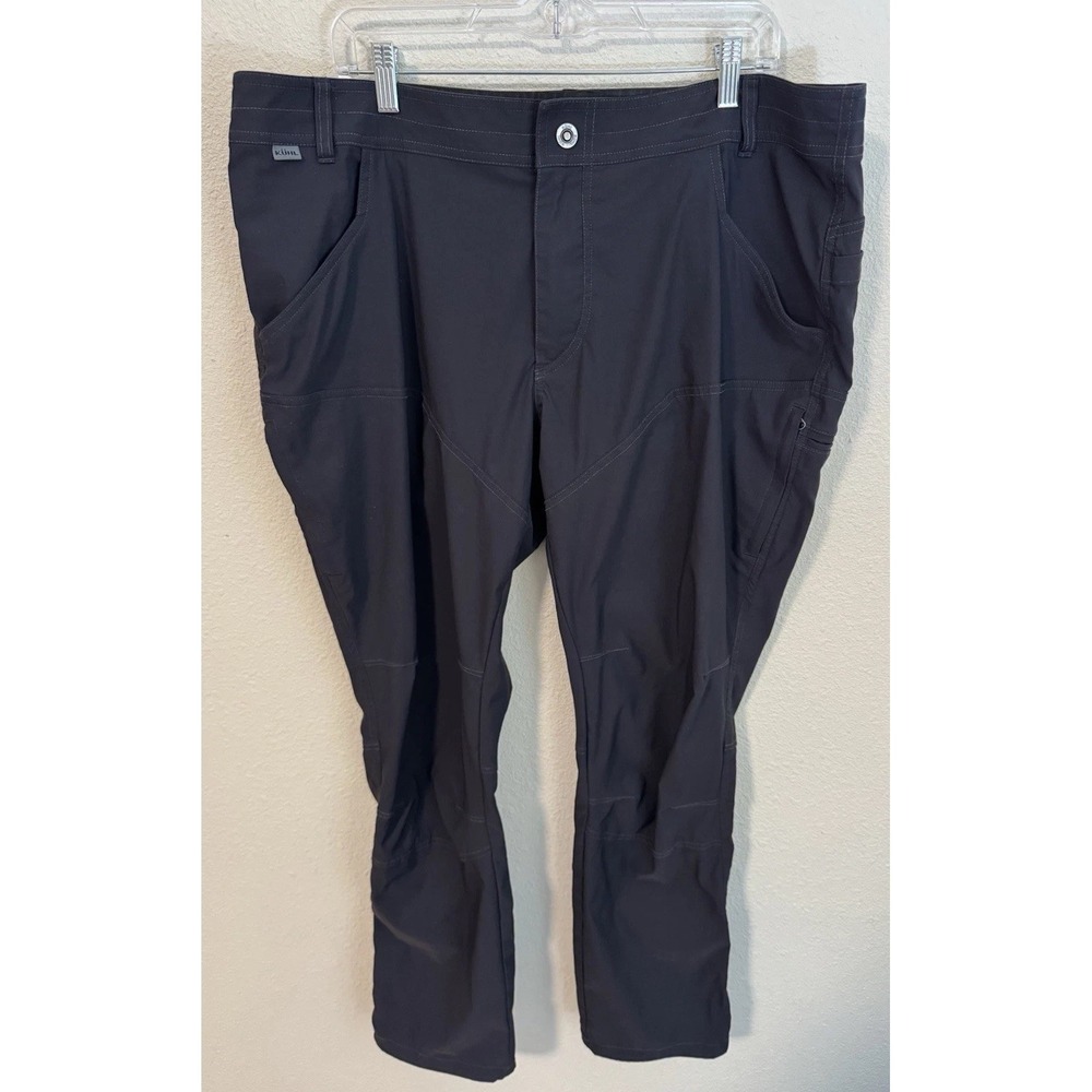 Kuhl Renegade Pants Men's 40x32 Black Cargo Hiking Outdoors Trail Camping